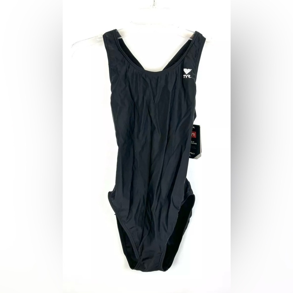 TYR Women’s Black Racerback One Piece Swimsuit Size 36